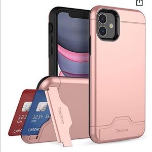 Rose Gold wallet case iPhone 11